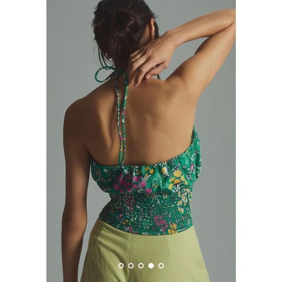NWT Anthropologie Maeve Woven Halter Top Size XL - Picture 5 of 11